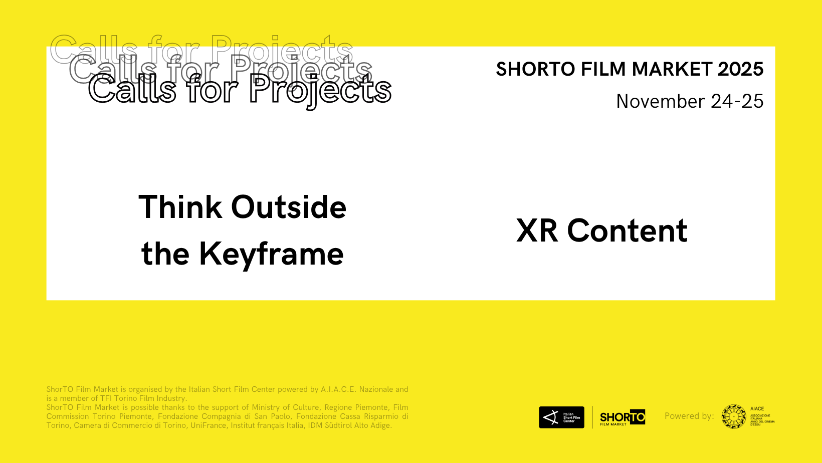 Call aperte per ShorTO Film Market 2025