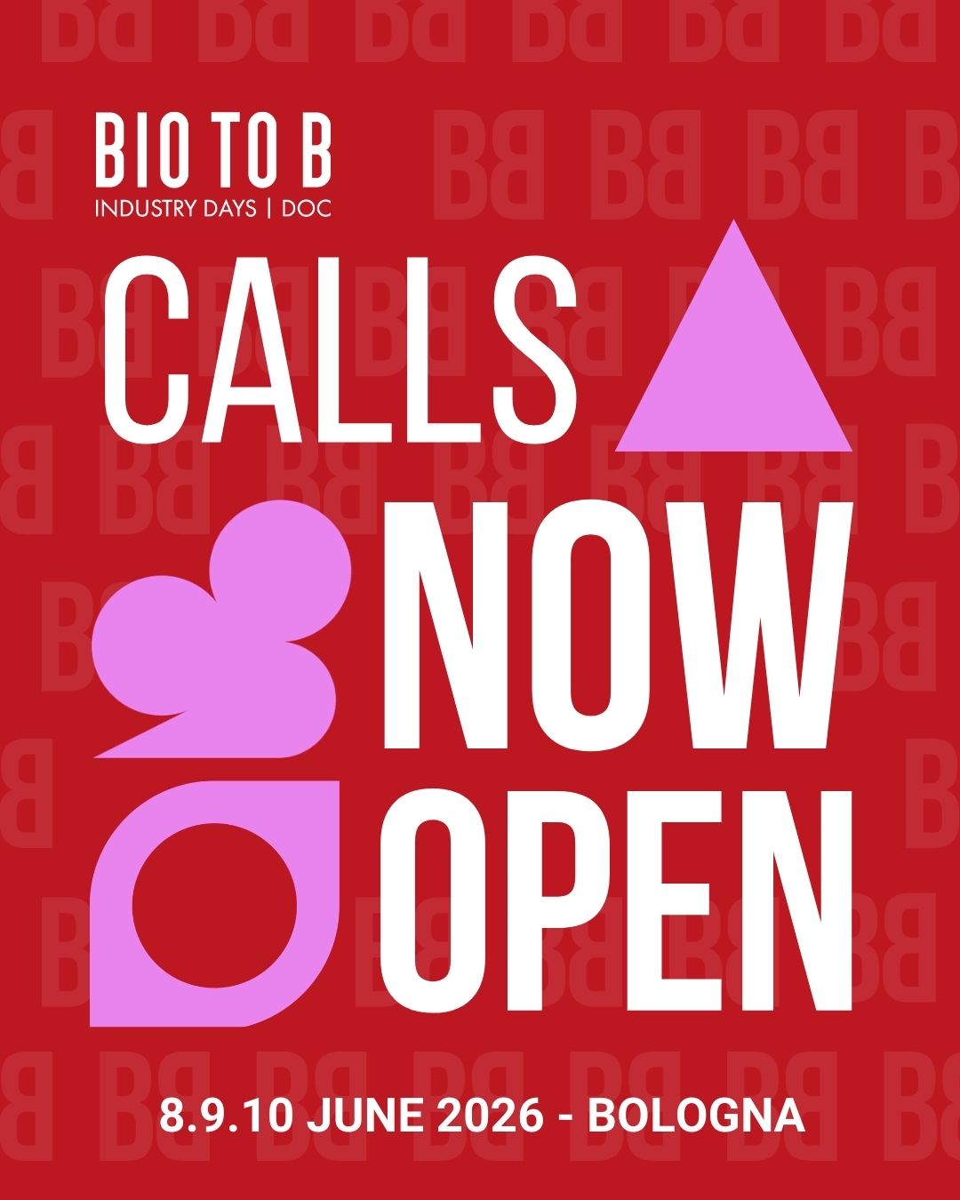 Open Calls per Bio to B - Industry Days, dall'8 al 10 giugno a Bologna
